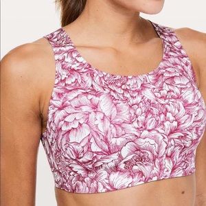 Lululemon Floral Bloom White Star Ruby Bra